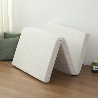 【Pillove】石墨烯完美釋壓加厚8cm三折床墊(單人3×6尺)