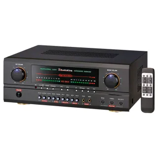 【AudioKing HS-500A 數位式迴音AV混音擴大機】藍芽/光纖同軸數位/錄音(自助安裝)