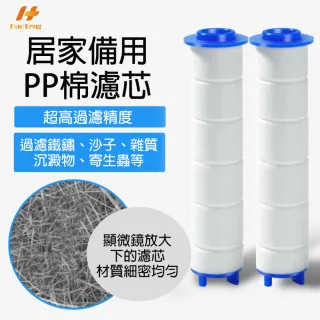 【Hao Teng】渦輪蓮蓬頭濾芯含蓋30入/不含蓋36入(微米級PP過濾棉、有效過濾雜質)