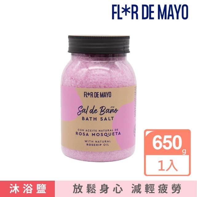 【FLORDEMAYO】佛洛美 玫瑰精萃緊緻抗皺地中海沐浴鹽 650g(公司貨)