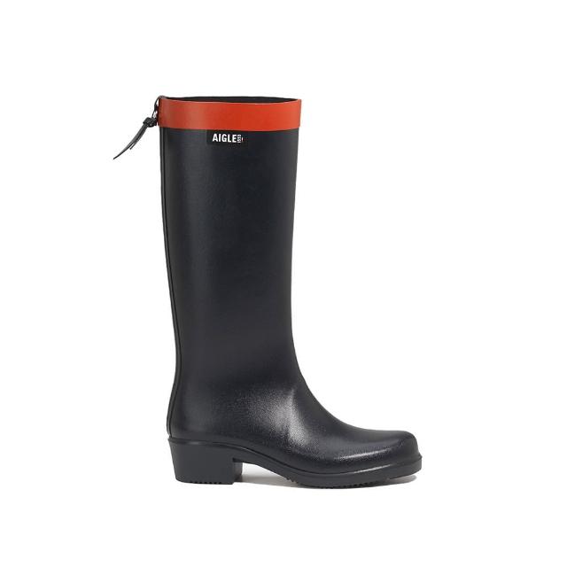 【AIGLE】MYRICA長筒膠靴AG-FNB66A052 海軍藍(女長筒膠靴 經典膠靴 雨靴)