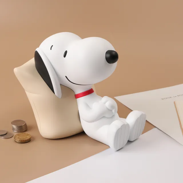 【Norns】史努比造型存錢筒X2025年桌曆組(交換禮物 史努比 Peanuts 存錢筒 桌曆)
