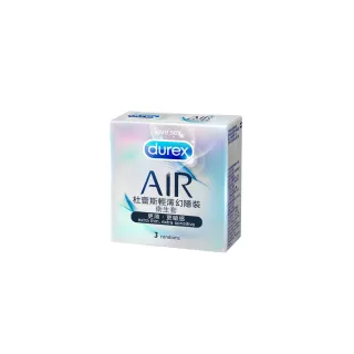 【Durex 杜蕾斯】AIR輕薄幻隱裝衛生套1盒(3入 加價購)