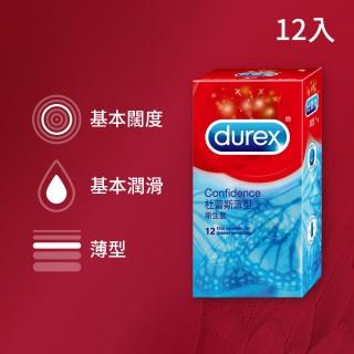 【Durex杜蕾斯】薄型裝衛生套12入(保險套/保險套推薦/衛生套/安全套/避孕套/避孕)