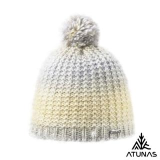 【ATUNAS 歐都納】中性款石墨烯羊毛漸層針織保暖毛帽(A1AH2405N燕麥/戶外休閒/旅遊/賞雪/造型穿搭)