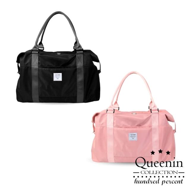 【DF Queenin】母親節禮物 Y. J.Smoko 時尚休閒旅行袋/超大容量運動健身包 - 多色可選