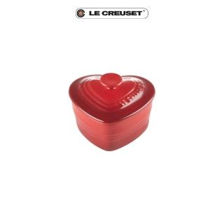 【Le Creuset】瓷器愛心烤盅300ml(櫻桃紅)