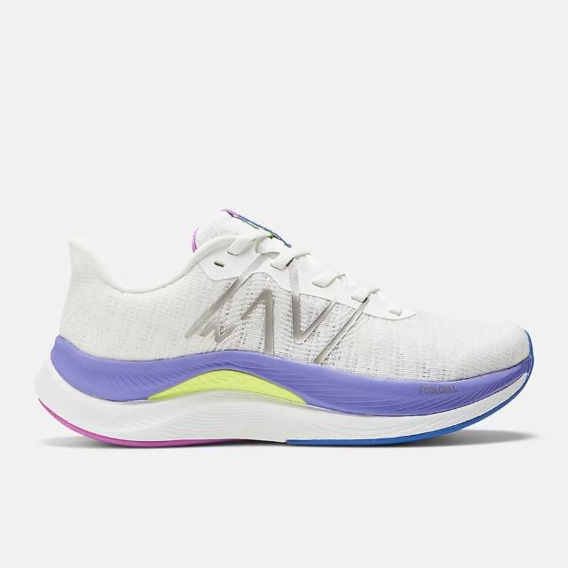 【NEW BALANCE】Fuelcell Propel V4 女 慢跑鞋 運動 寬楦 白紫(WFCPRCW4)