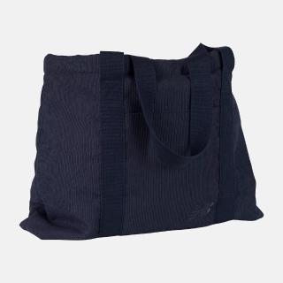 【NEW BALANCE】NB 托特包 側揹包 健身包 運動包 旅行袋 燈芯絨 海軍藍 NB刺繡(LAB23172NNY)