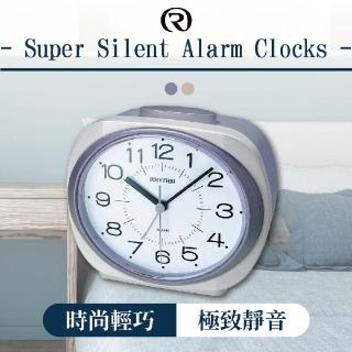 【RHYTHM 麗聲】經典造型實用貪睡功能鈴聲鬧鐘(羅蘭紫)