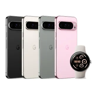 【Google】Pixel 9 Pro 5G+Watch3 45mm BT版(16G/256G/Tensor G4/5000萬鏡頭畫素/AI手機)