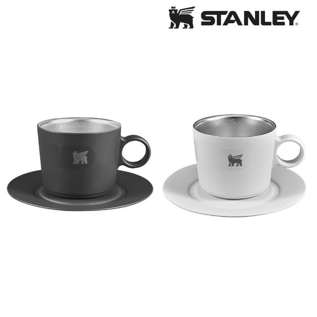 【Stanley】晨光時刻 雙層不鏽鋼卡布奇諾咖啡杯盤組