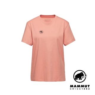 【Mammut 長毛象官方直營】Mammut Base Guarantee 1974 有機棉休閒短袖T恤 女款 石英粉 #1017-07210