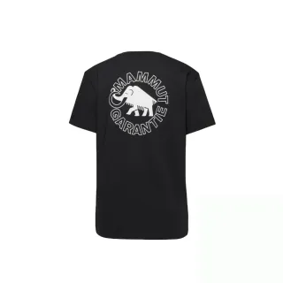 【Mammut 長毛象官方直營】Mammut Base Guarantee 1974 有機棉休閒短袖T恤 女款 黑色 #1017-07210