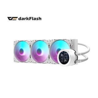 【darkFlash】大飛 Nebula DN360S LCD 一體式 水冷 CPU 散熱器-白色(全新 2.1 吋 IPS 水冷頭顯示螢幕)
