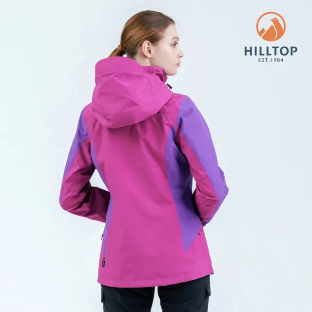 【Hilltop 山頂鳥】GORE-TEX二合一施華洛世奇水鑽防水透氣保暖蓄熱羽絨短大衣 酒紫 寶石紫｜PF22XF30ECJJ