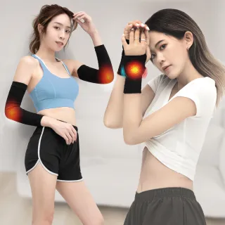 【GIAT 吉亞特】石墨烯遠紅外線護肘套+手腕套組(男女適用 台灣製)