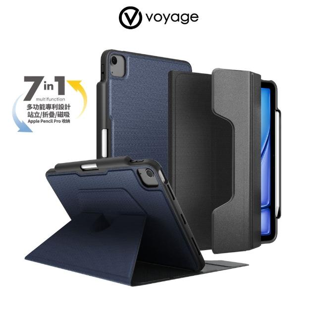 【VOYAGE】iPad Air 11吋 M2 2024/10.9吋 第4/5代 磁吸式硬殼保護套(七種使用模式任你調整)