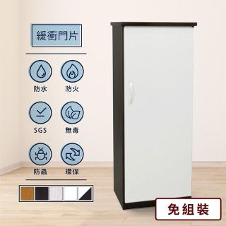 【IHouse】瑞莎 緩衝塑鋼單門置物鞋櫃 寬43.5深33.5高117CM