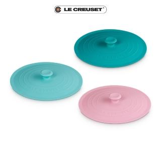 【Le Creuset】耐熱矽膠圓型保鮮蓋20.5cm(加勒比海藍/薄荷綠/淡粉紅)