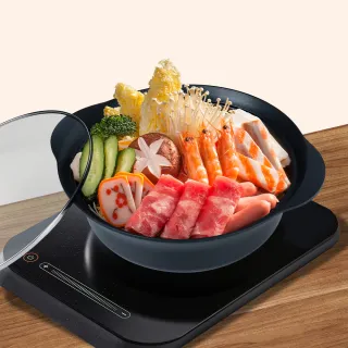 【Quasi】樂聚輕量IH不沾湯鍋 27cm/3.8L/3~4人用(適用電磁爐)