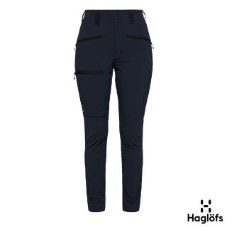 【Haglofs】女 Mid Slim 快乾長褲(塔恩藍/黑)