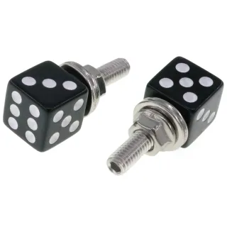 【Supamoto】不鏽鋼車牌螺絲—骰子(造型/M6/大牌照/白鐵)