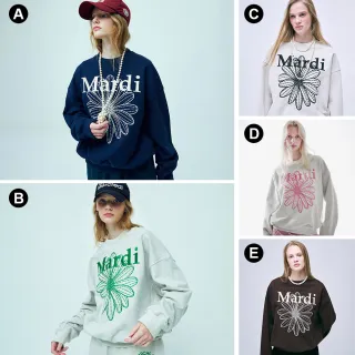 【MARDI MERCREDI】大學TEE 多色 經典小雛菊 刺繡 奶油花 純棉 SWEATSHIRT FLOWERMARDI NEEDLEWORK