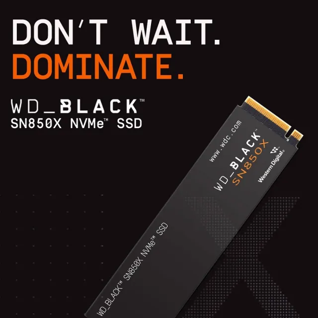 【WD 威騰】WD BLACK 黑標 SN850X 1TB Gen4 NVMe PCIe SSD固態硬碟(WDS100T2X0E)