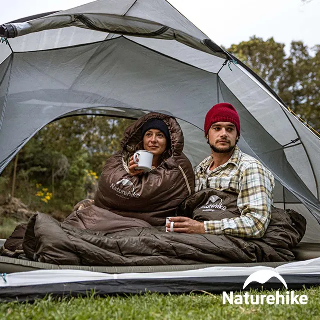 【Naturehike】超值2入組 U250全開式保暖睡袋 MSD07(台灣總代理公司貨)