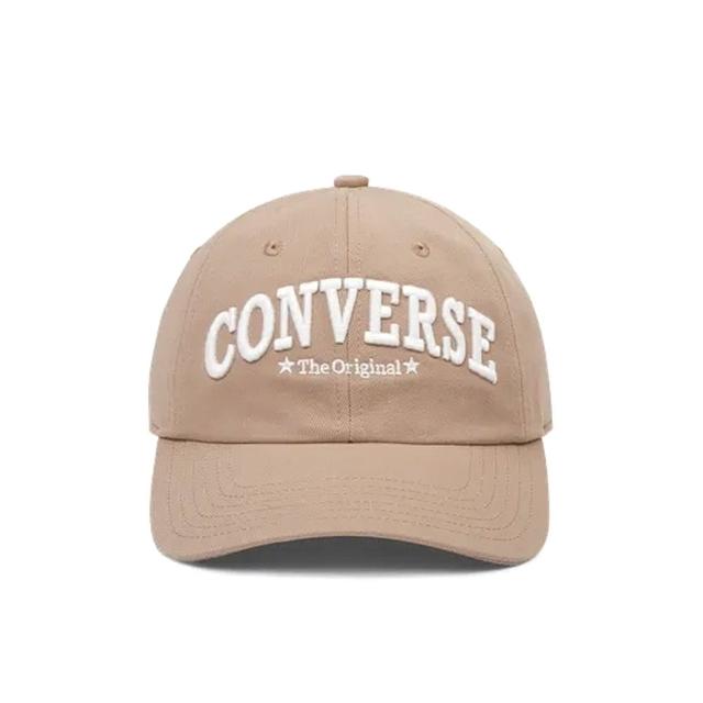 【CONVERSE】Heritage Graphic 6 Panel 棕色 可調 刺繡 棒球帽 10026511A01
