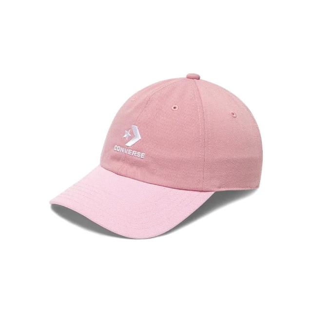 【CONVERSE】粉色 星箭LOGO 雙色拼接 老帽 棒球帽 10022131-A28