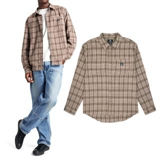 【CONVERSE】Button Down Warm Shirt 男款 卡其色 休閒 襯衫 長袖 10027089-A06