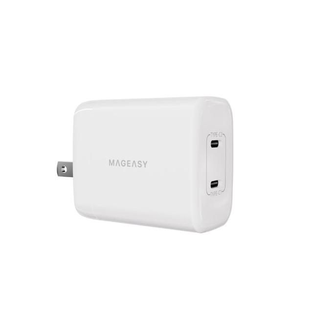 【MAGEASY】POWER 45W 氮化鎵雙孔快速電源供應器(雙孔 Type-C)