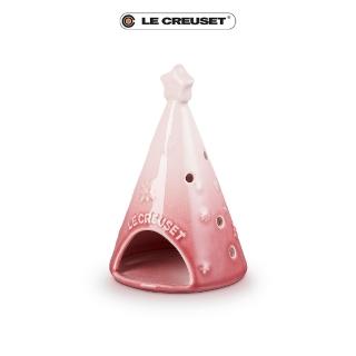 【Le Creuset】星塵之光瓷器燭臺(櫻花粉)