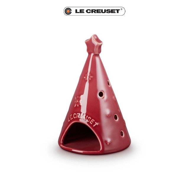 【Le Creuset】星塵之光瓷器燭台(樹莓)