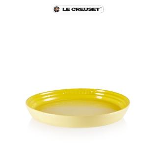 【Le Creuset】瓷器新採和風系列圓盤22cm(閃亮黃)
