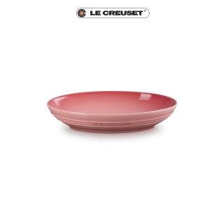 【Le Creuset】瓷器輕虹霓彩系列橢圓深盤23cm(薔薇粉)