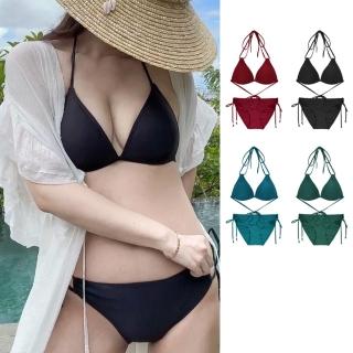 【SeasonsBikini】臺灣製黑標集中美胸比基尼組合-001止滑款-大尺碼(溫泉必備美胸比基尼)