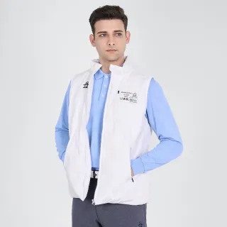 【Munsingwear】企鵝牌 男款白色企鵝趣味可拆帽羽絨背心 MGUL6505