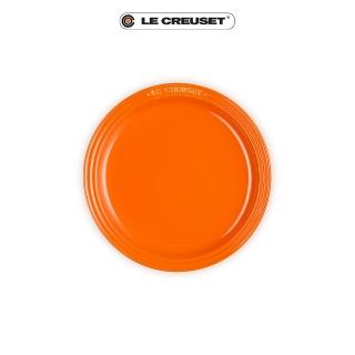 【Le Creuset】瓷器圓盤19cm(南瓜橘-無盒)