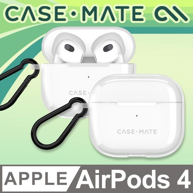 【CASE-MATE】AirPods 4 軍規防摔保護套贈掛環 - 透明