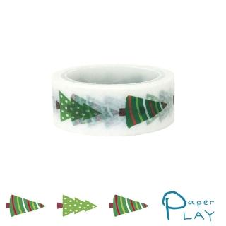 【Paper Play】和紙膠帶-個性聖誕樹(和紙膠帶 節日膠帶 聖誕樹膠帶)