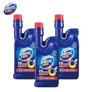 【DOMESTOS 多霸道】強效管道疏通膠 500g 3入組(專利分子除臭科技)