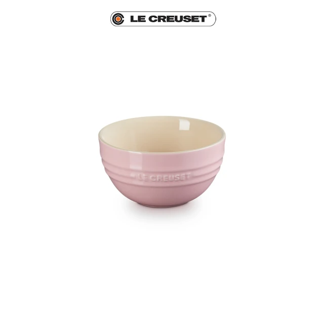 Le Creuset 瓷器韓式飯碗350ml(雪紡粉)