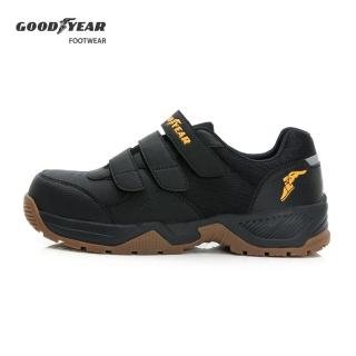 【GOODYEAR 固特異】巡戈+ 認證安全鞋/工作鞋 男鞋 鋼頭 防重壓 黑色(GAMX33930)