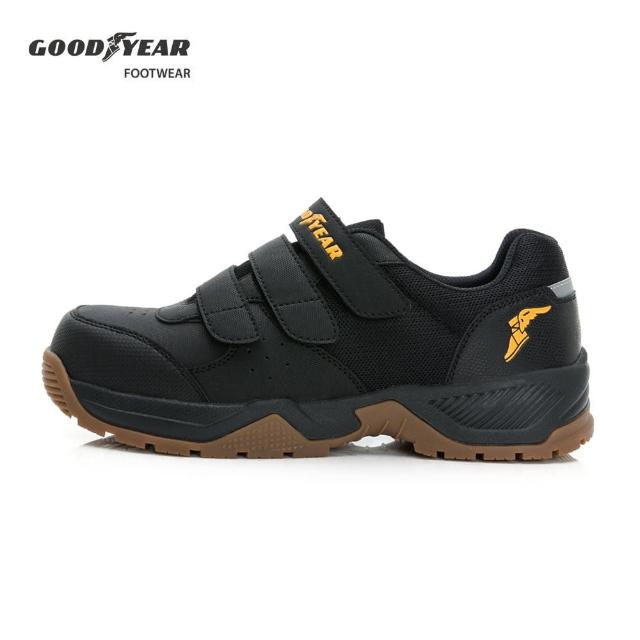 【GOODYEAR 固特異】巡戈+ 認證安全鞋/工作鞋 男鞋 鋼頭 防重壓 黑色(GAMX33930)