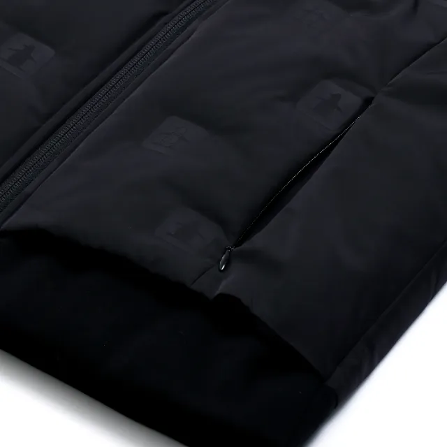 【Munsingwear】企鵝牌 女款黑色時尚拼接可拆帽輕羽絨外套 MLUL6603