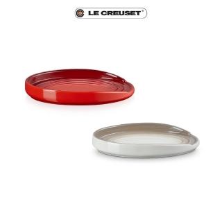 【Le Creuset】瓷器橢圓鏟座盤(肉豆蔻/櫻桃紅 2 色可選)