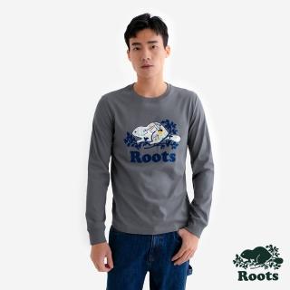 【Roots】Roots男裝- FROSTY FUN SLIM 長袖上衣(灰綠)
